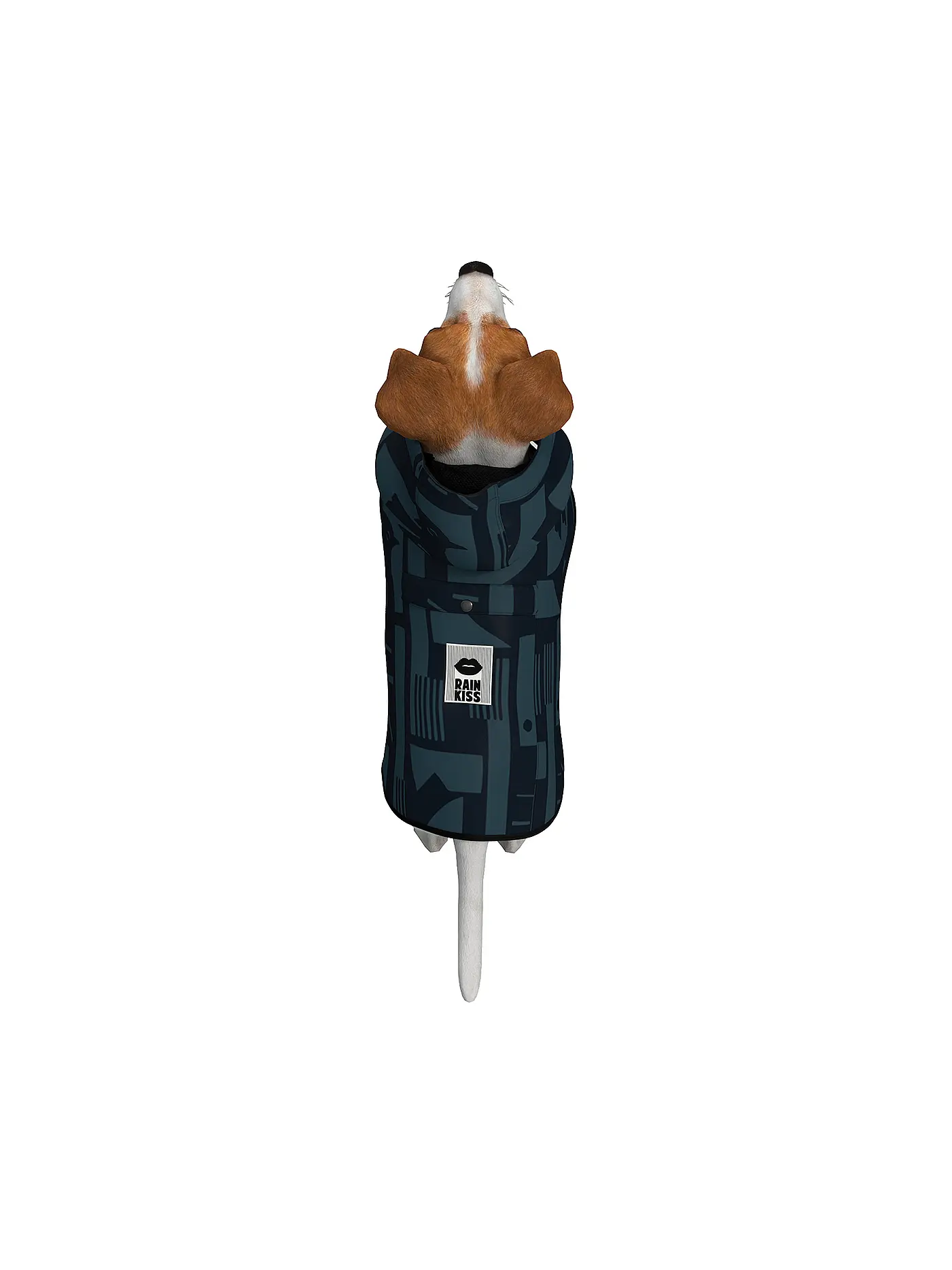 RAINKISS | Hunde Regenponcho | schwarz